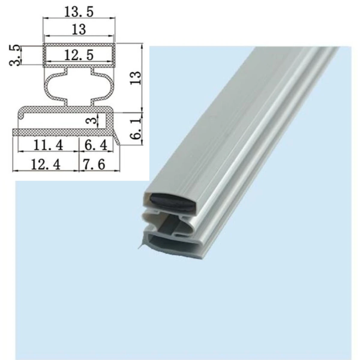 Factory Manufacturer Commercial Household Domestic Soft Pvc Magnetic Strip Refrigerator/fridge Door Gasket /seal