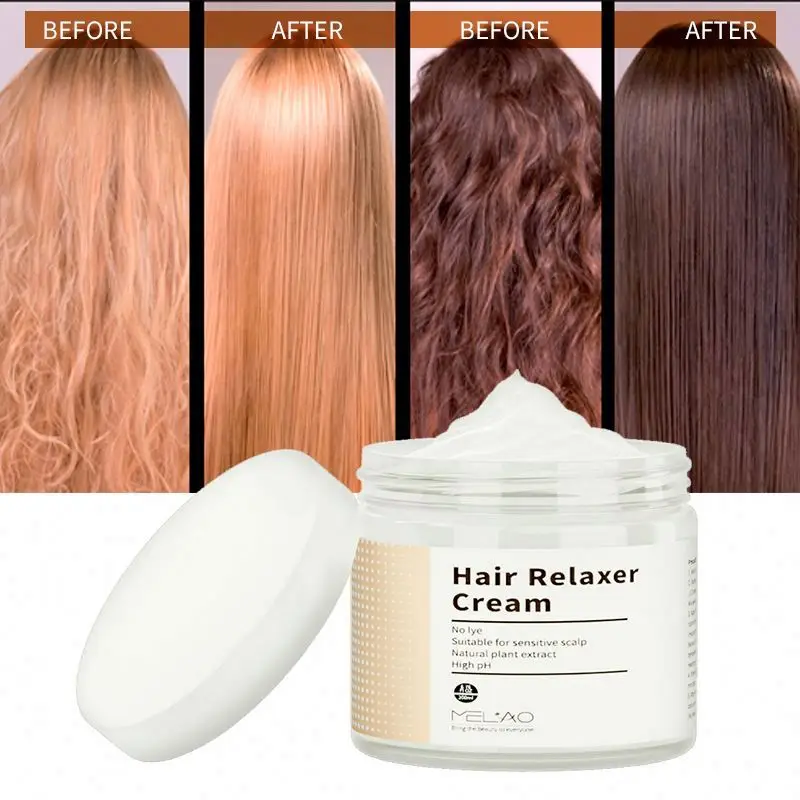 Styling Products Fluffy Moisturizing No-Lye Relaxer Relaxed Raw Hair Relaxers Cream With Protein And Dna Super