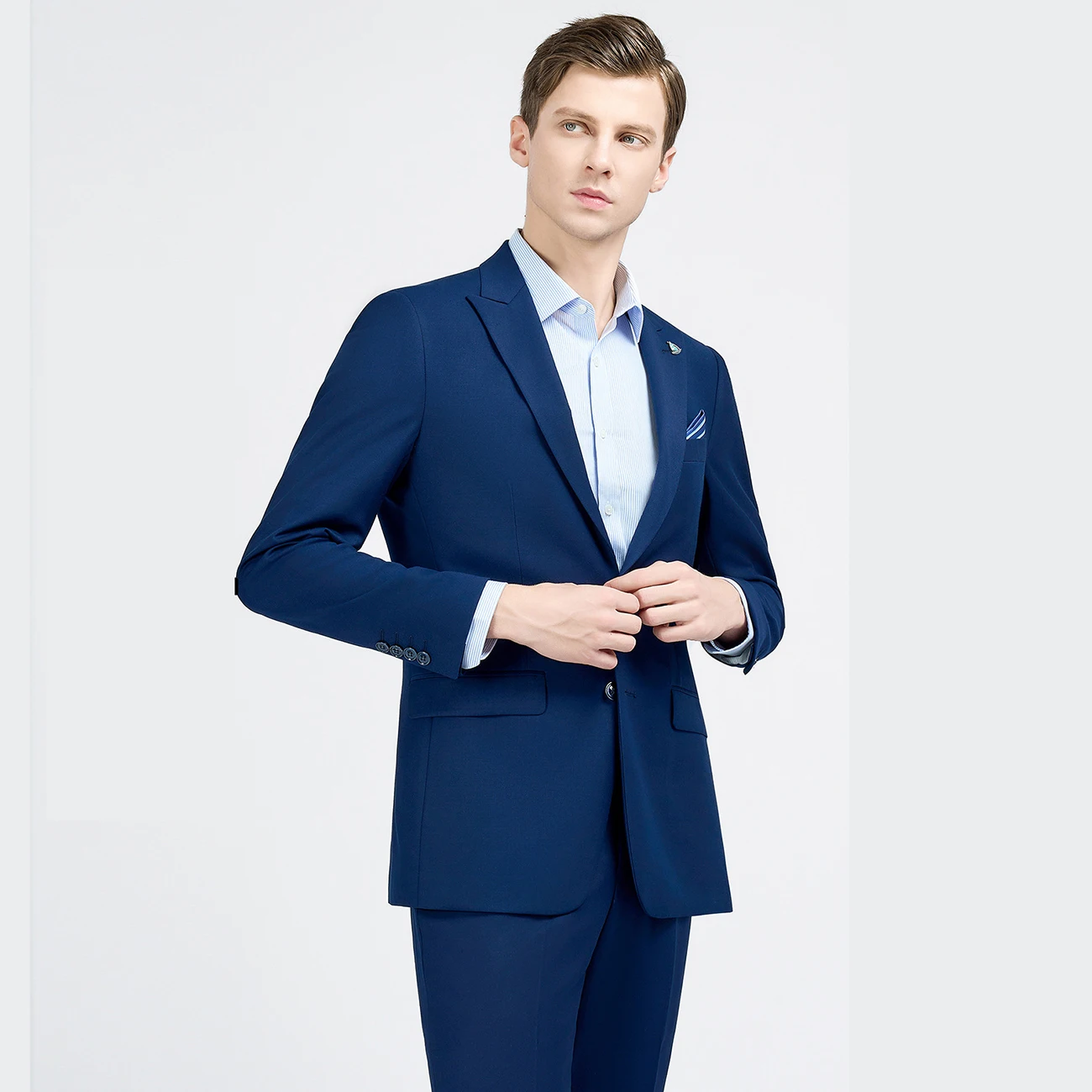 Yingquanz trade assurance suppliers New UNISEX Classic Slim Fit Suit Male Business Casual 2 Piece Mens Wedding