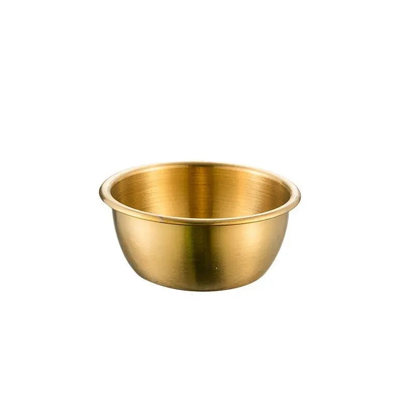 high quality 304 Stainless Steel Dipping Sauce soup Bowl Small Sauce Cup Color Golden color