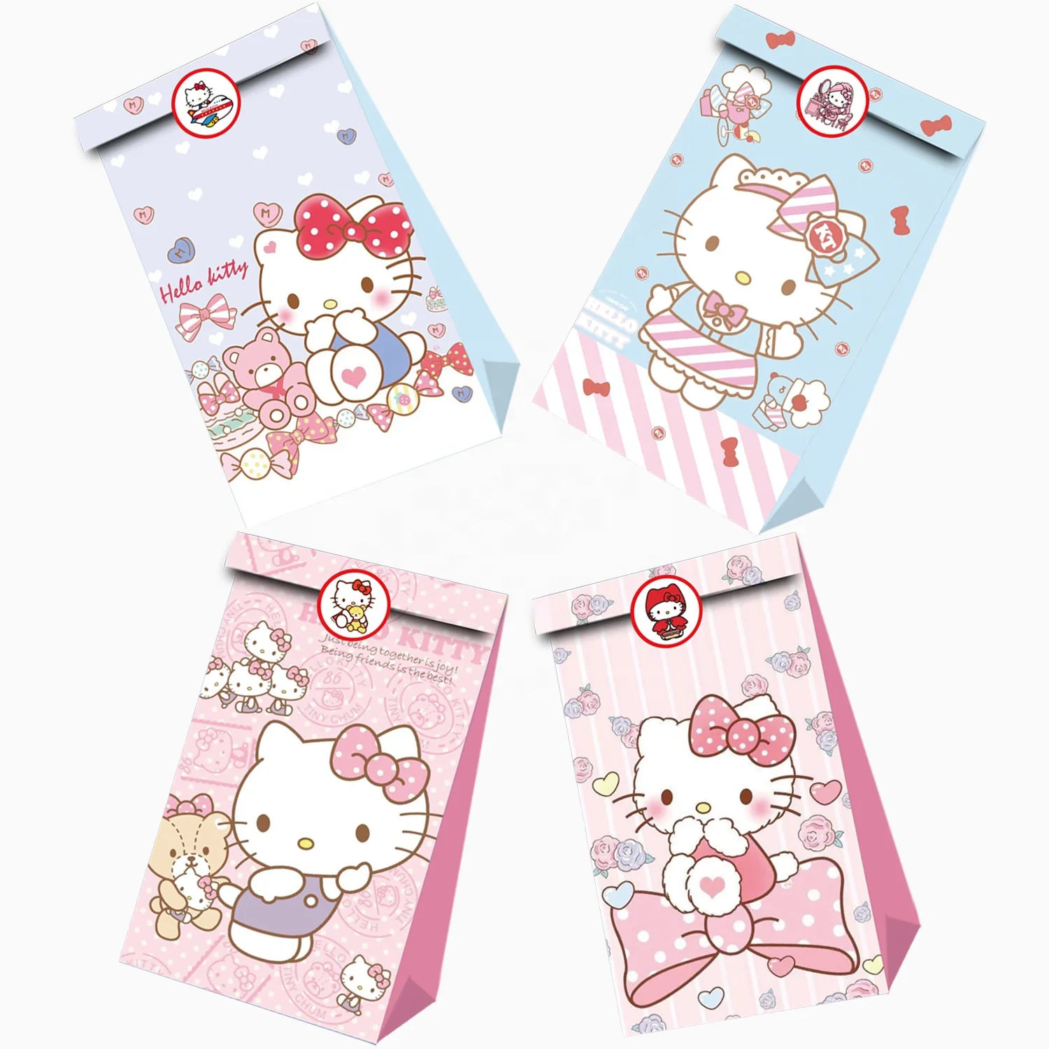 12 шт. подарочные пакеты Hello Kitty