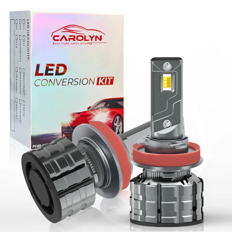 Universal Auto h7 100w Led Headlight Bulb CSP 3570 4500 6000 8000k 3 Color h4 Car Led Headlight With Lamp Base Adapter Socket