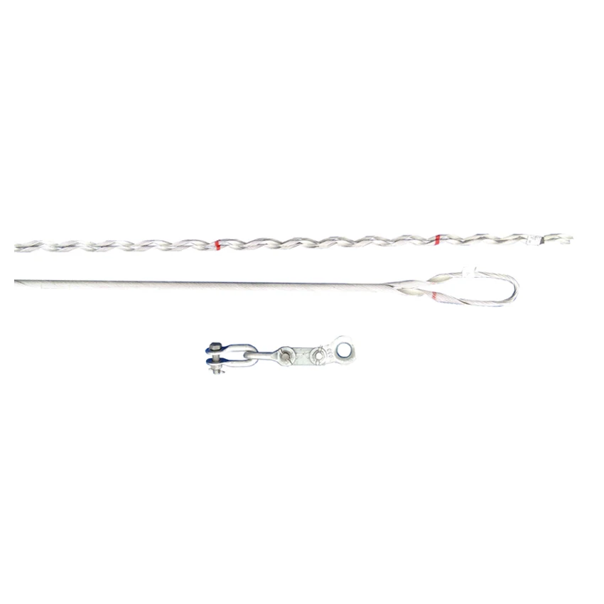 Galvanized preformed guy grip wire dead end clamp for ADSS