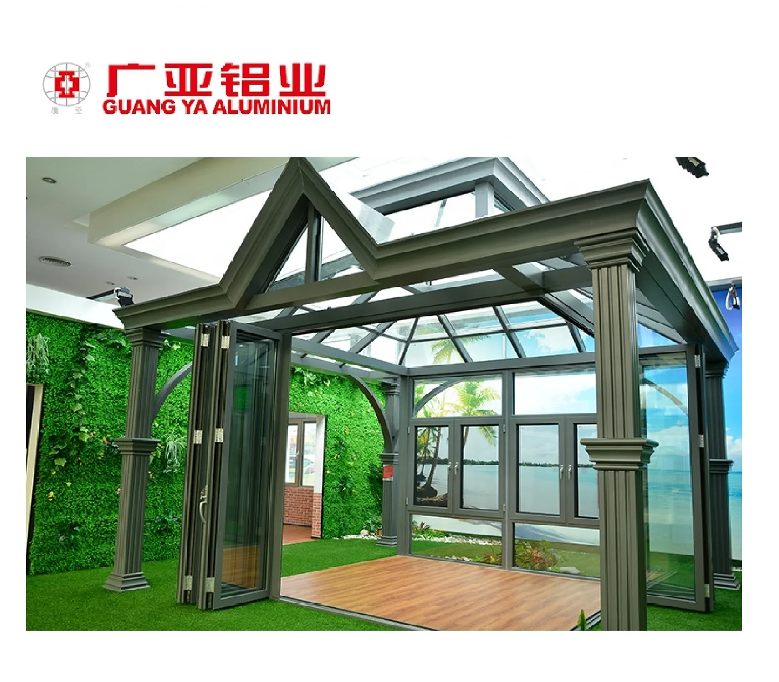 Factory Price Industrial Outdoor Garden Green Sunroom Extrusion Extrus Frame Doors And Windows Sliding Aluminum Profiles