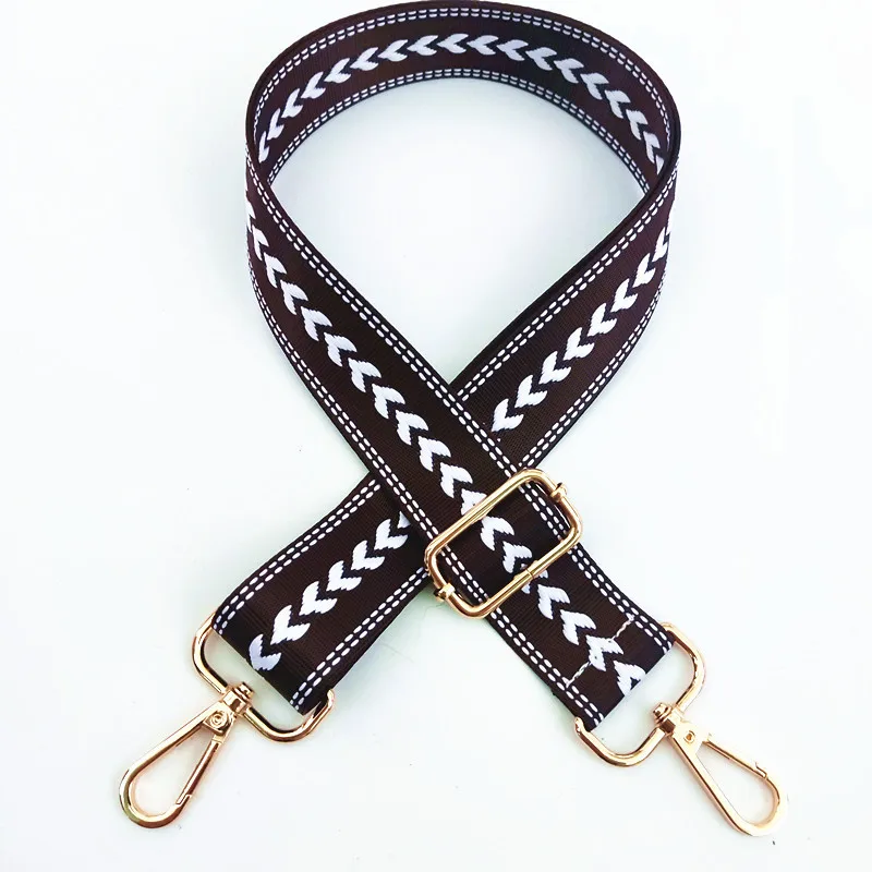 2024 Factory Multi Color Nylon Arrow 3.8 CM Wide Shoulder Strap Adjustable Replacement Shoulder Strap Bag Accessories