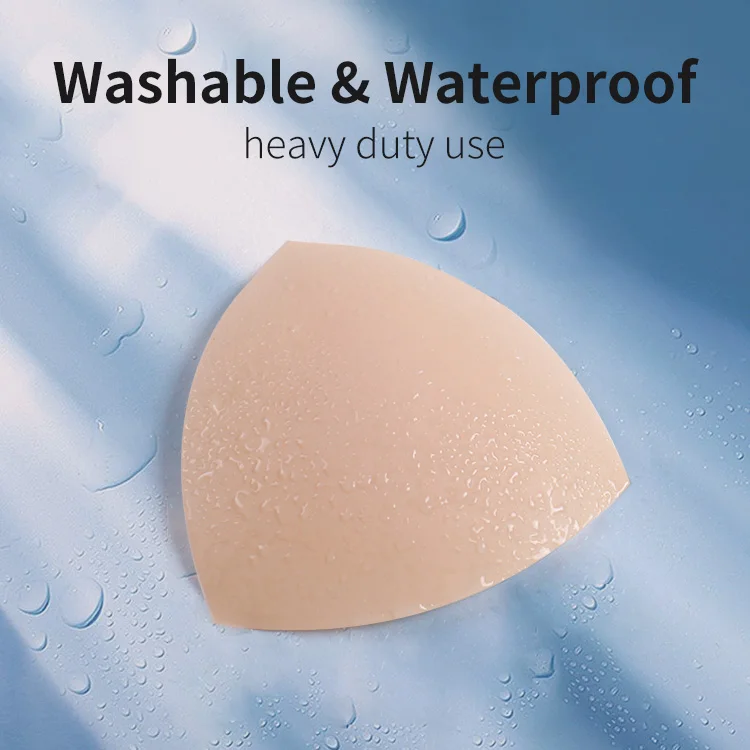 Plus Size Soild Opaque Washable Push Up Silicone Nipple Cover Triangle Sticky Nipple Pasties