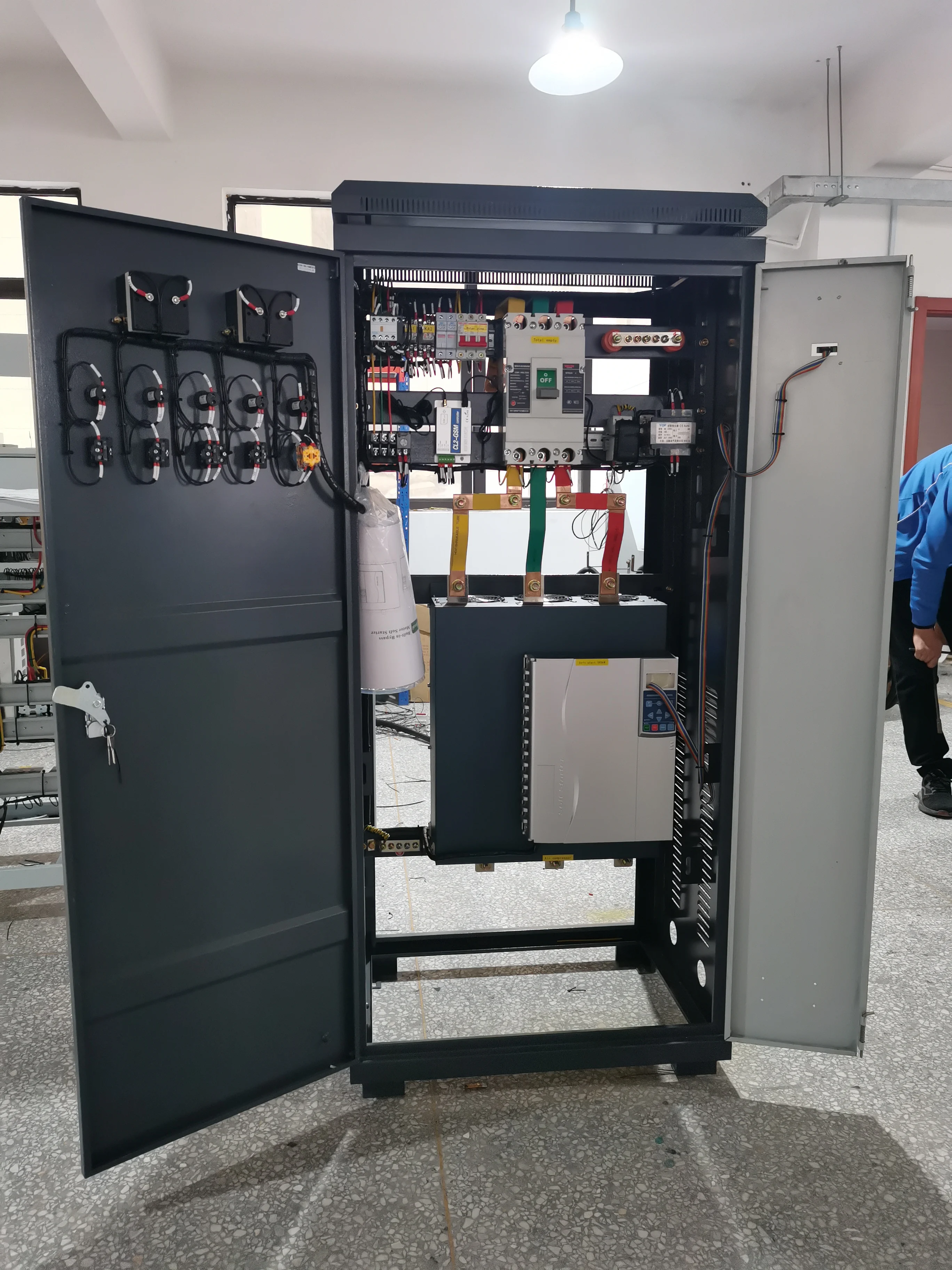 Factory price  440V 380V 220V Motor Soft Starter with bypass built in 5.5KW to 315KW  for air compressor