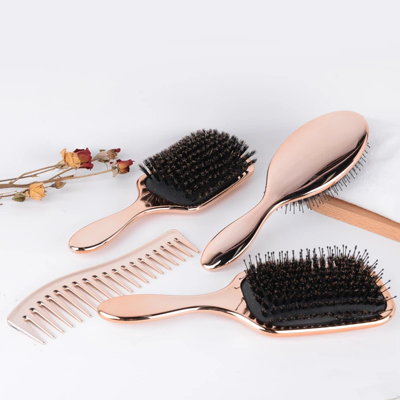 Hot selling golg detangle brushes for hair customize logo detangling brush loop extension