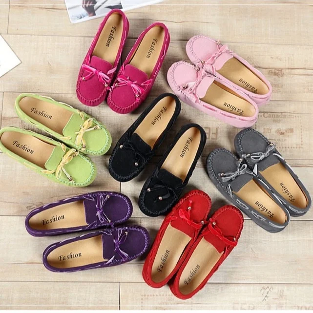 
 Женские туфли без застежки, на плоской подошве, лоферы карамельных цветов, удобные балетки, 2021  