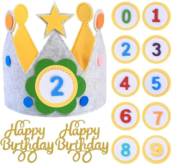 Экологически чистая фетровая шляпа на день рождения мусульманский новогодний и Рождественский реквизит для фотосъемки ребенка экологически чистый