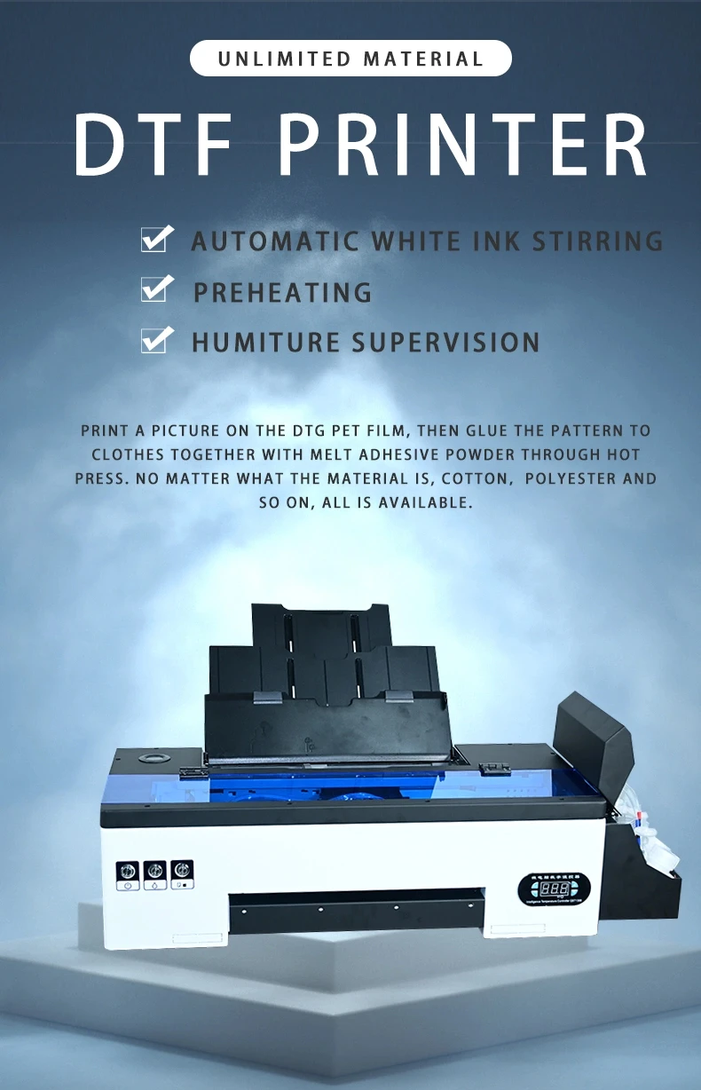 Best Price dtf transfers designs ready to press A3 Impresora Dtf XP600 Printing Machine for christmas transfers shirts