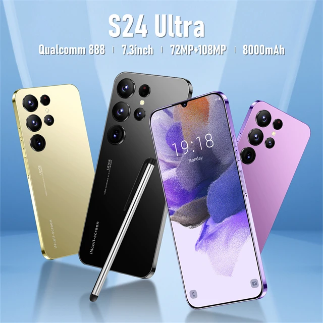 2025 Phone 6.7 Inch Original Full Screen Wifi Bt Fm Gps I15 Smartphone 12gb+512gb Android 4g 5g Sumsang S24 Ultra Mobile Phone