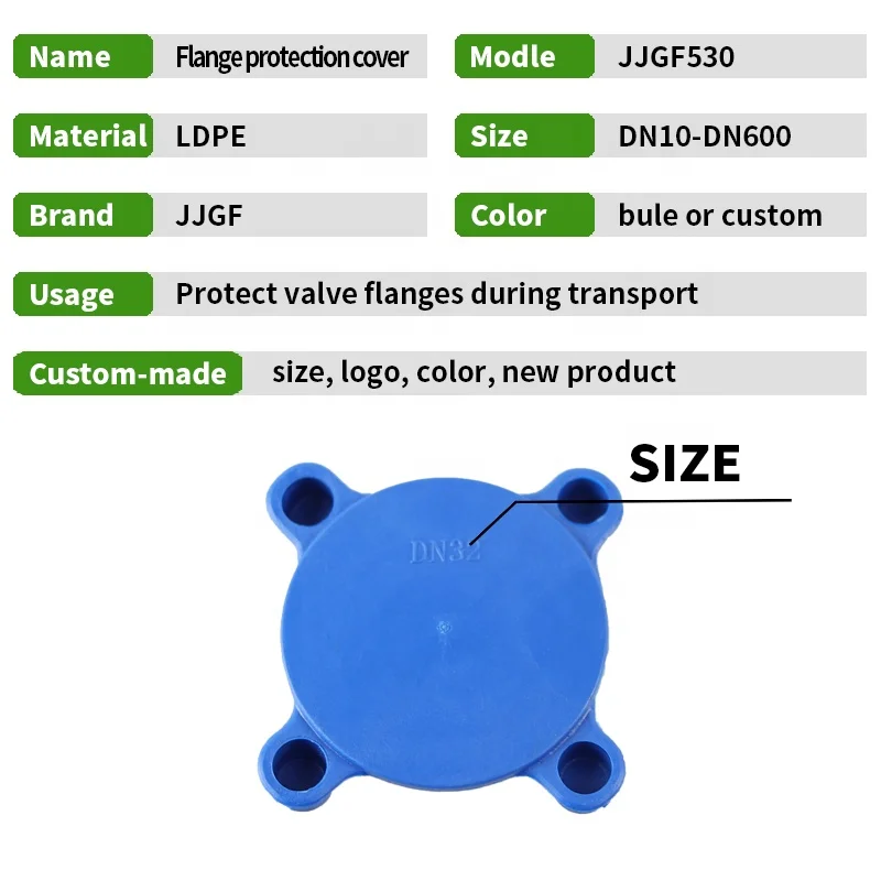 Wholesale DN10-DN600 Valve Flange Fitting Bolted Quick Fit Plastic Flange End Cap Plug Cover Protector Stopper Guard