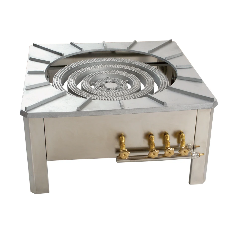 Most popular factory outlet large stainless steel industrial heavy duty gas burner stove