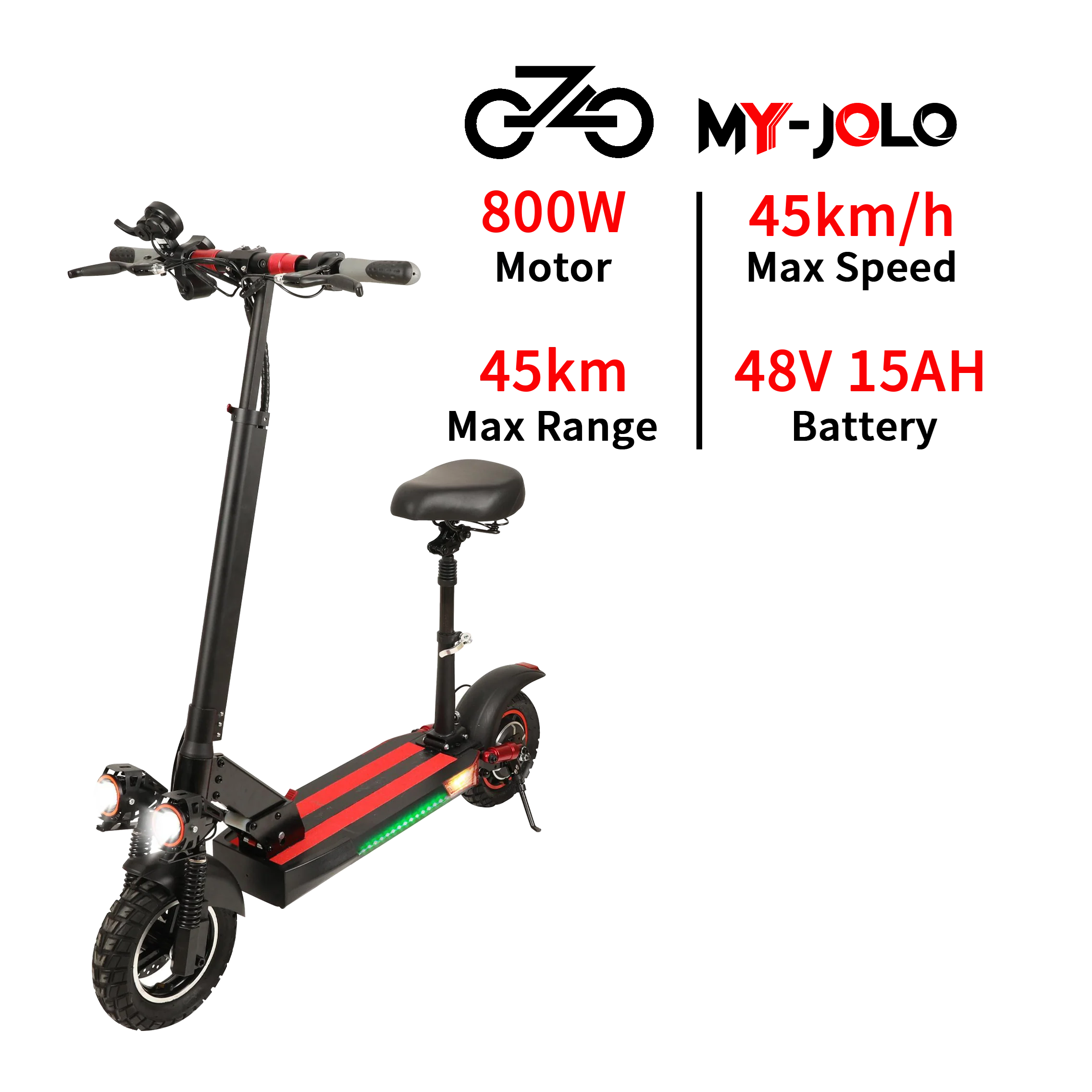Fast delivery from EU warehouse MY JOLO C8 Adult folding electric scooter 500W with APP Escooter e scooters