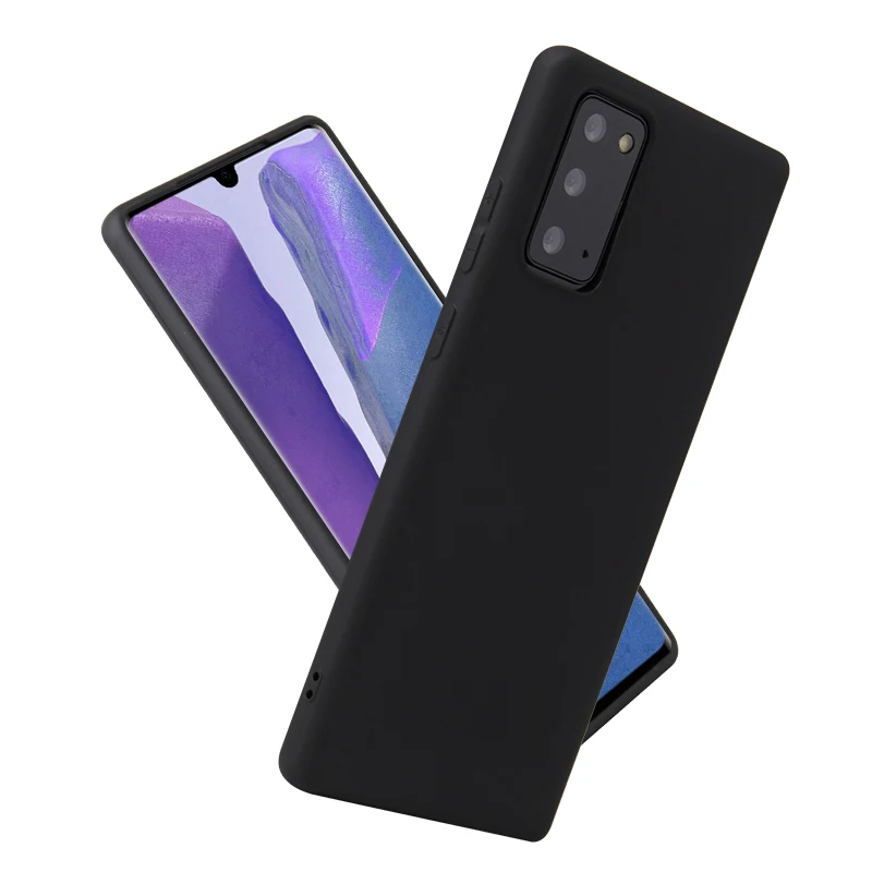 Cheap Solid Color Phone Cover Note 8 9 20 Matte TPU Silicone Case for Galaxy S20 S21 Ultra for Samsung S10e Phone Case