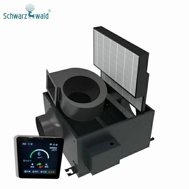 portable fresh air silent fan heat exchanger air ventilation system