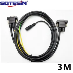 SOTESIN 3m RS232 serial cable Barcode reader cable For Zebra Motorola DS457-SR MS4404HD female to female DB9 data IO cable