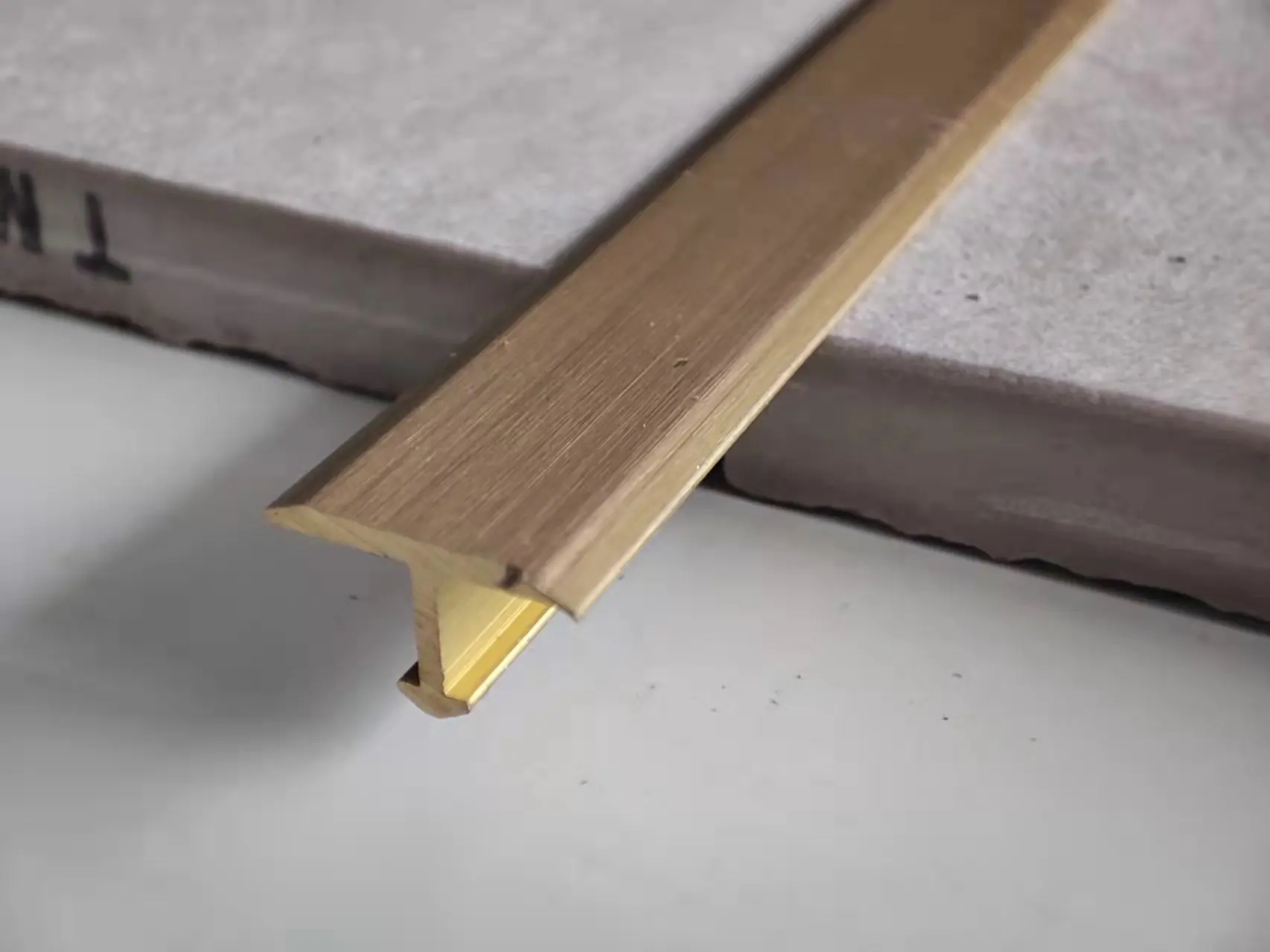 Essential Brass Tile Trim Copper Tile Edging Trims T Shape U Shape Brass Cooper Polished Brass at Low Price