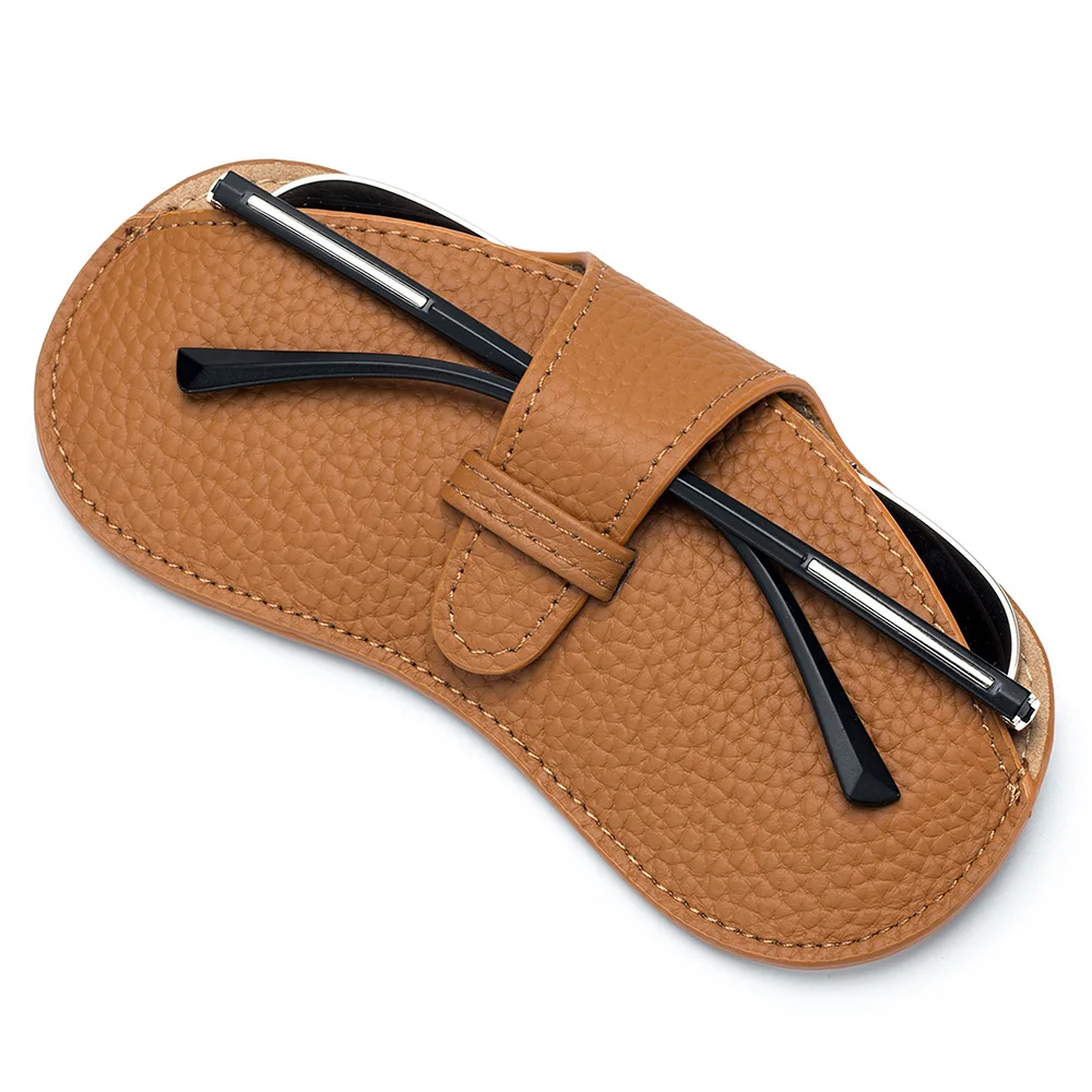 YT1341fashion Wholesale Leather pebbled glasses bag Sunglasses Storage case Bag sunglasses pouch