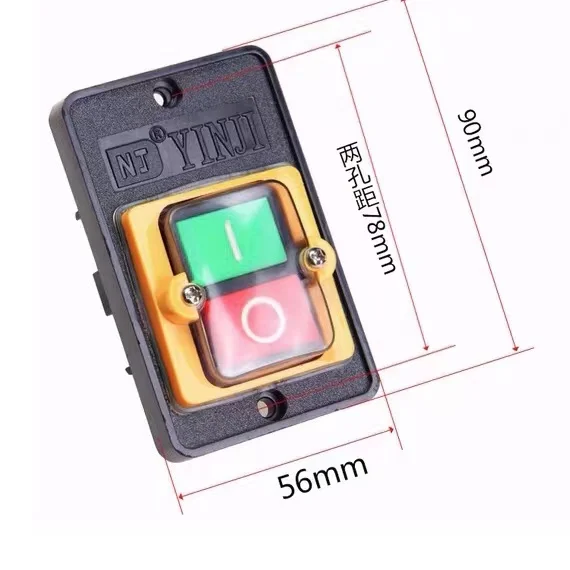 Waterproof control button cutting machine switch machine tool button