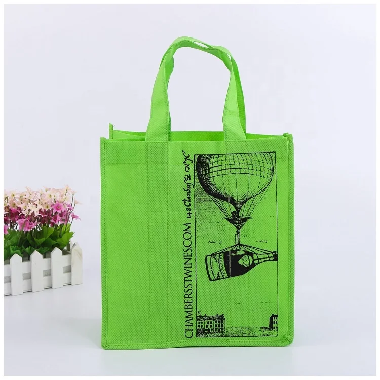 Lovely design for 6 beer bottle carrier bag non woven wine bag