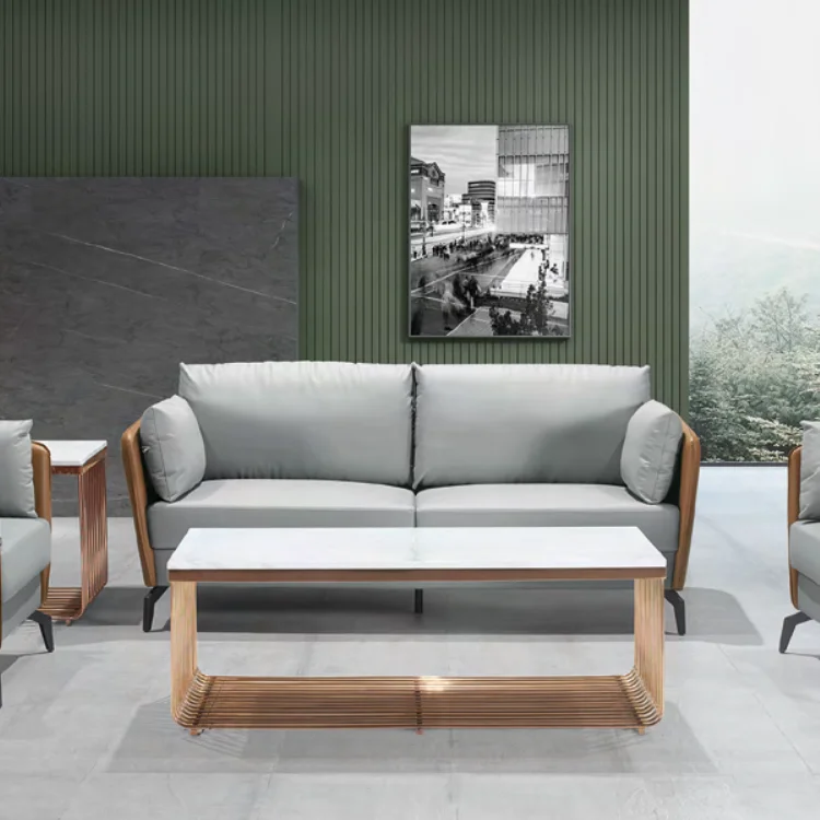 Foshan fashion design European luxury villa living room sofa set home furniture