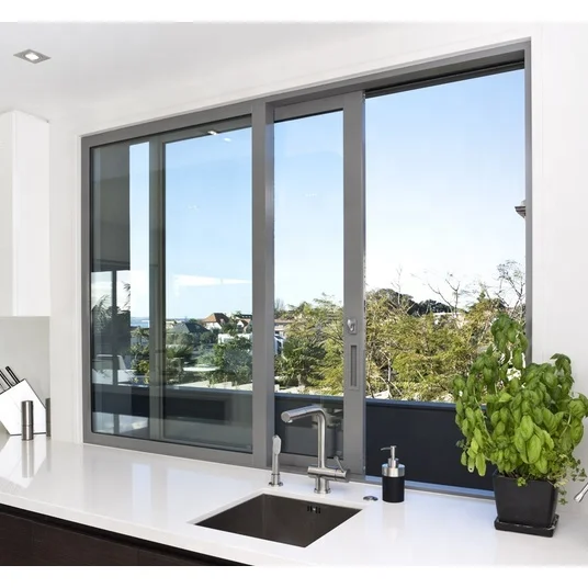 Fellola Narrow Frame large glass aluminium sliding window and doors