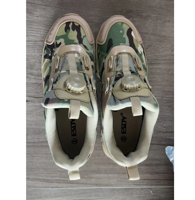 DFE01 ESDY multicam CP camouflage Black Green Grey Green multi colors customized tactical sports shoes shoes lacing adjust lock