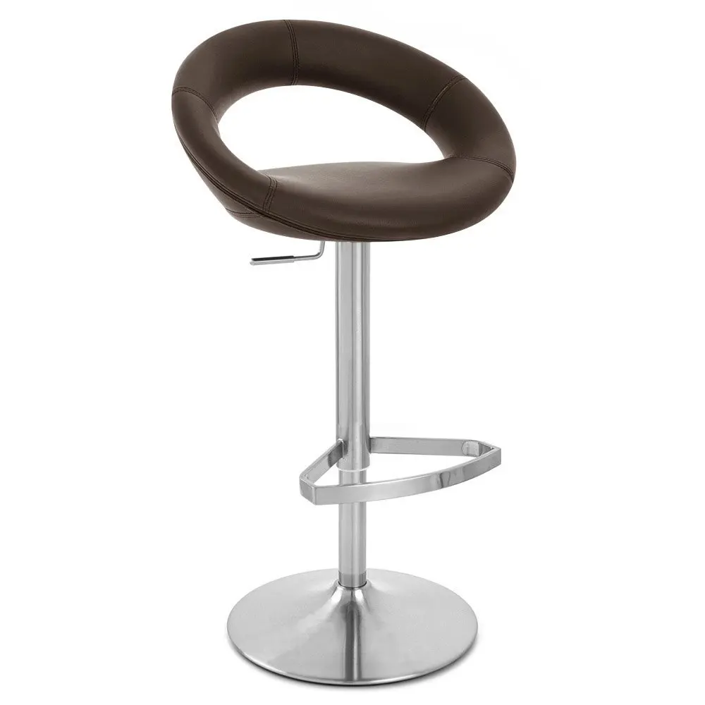 Modern Fashion Adjustable PU Leather Club Home Kitchen Steel Bar Stool