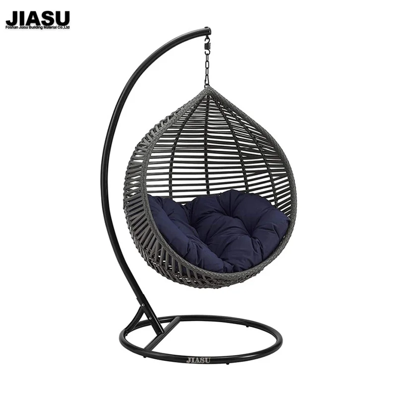 Hanging Egg Garden Swing Swings Double Seat Comfortable Backyard Papasan Cushion Patio Hammock Chair