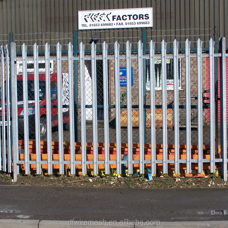 High Standard New Design Galvanized and Powder Coated Angle Steel Europe Style Palisade Fence Panels