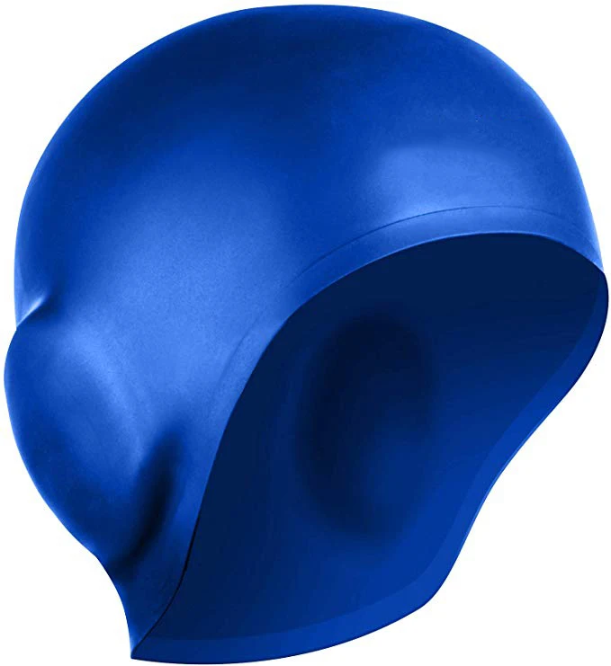 factory color print custom logo silicone swim cap for adult kids