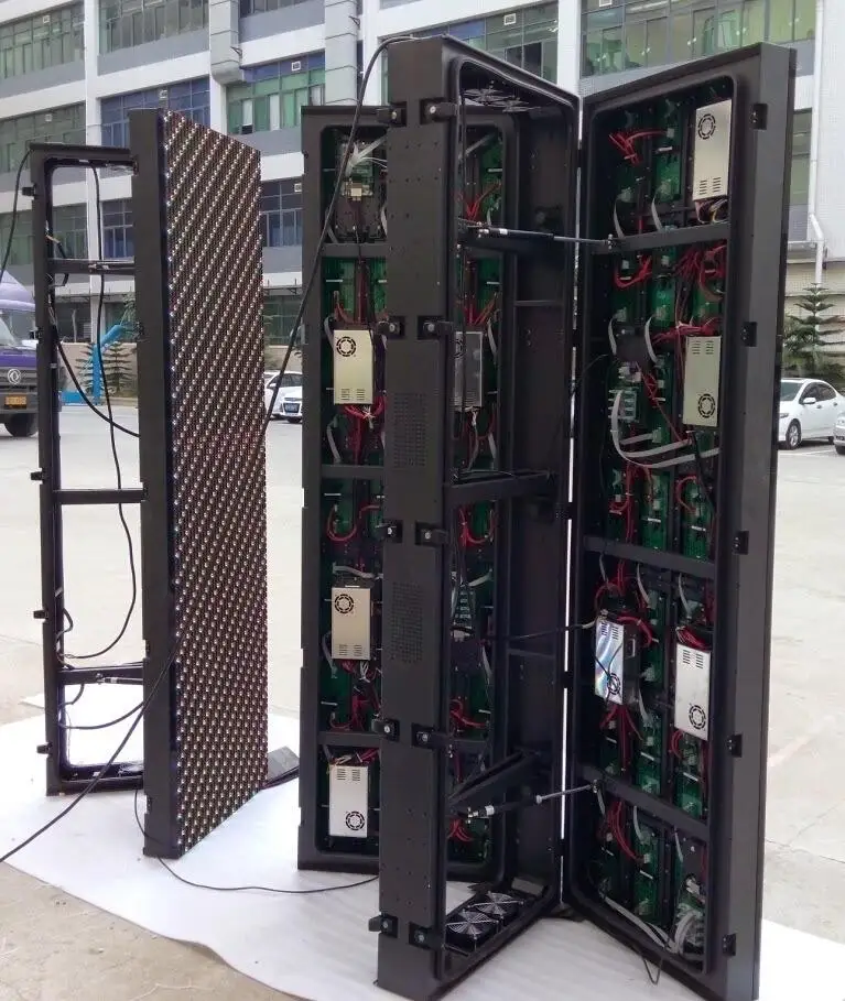Outdoor Customized  P4 P5 P6.67 Advertising LED Display Screen Double Sided Screen for Advertisement