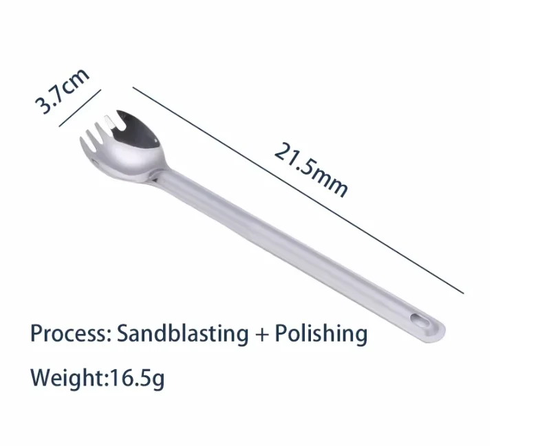 NEWMAJOR Portable Outdoor Camping Dinnerware 4 Styles Pure Titanium/304 Stainless Steel Fork and Spoon Picnic Accessory Tool