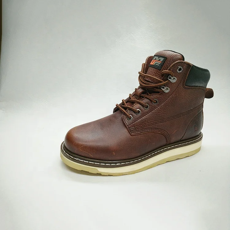 Gaomi Moning Glory Professional manufacturers supply Top quality cow leather EVA sole New goodyear welted boot