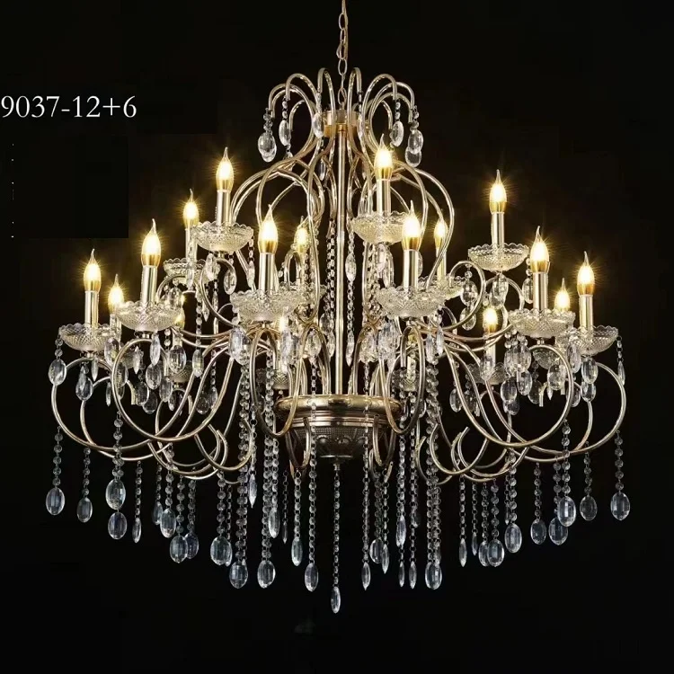 2022 latest LED acrylic dish lamp chandelier for wedding event