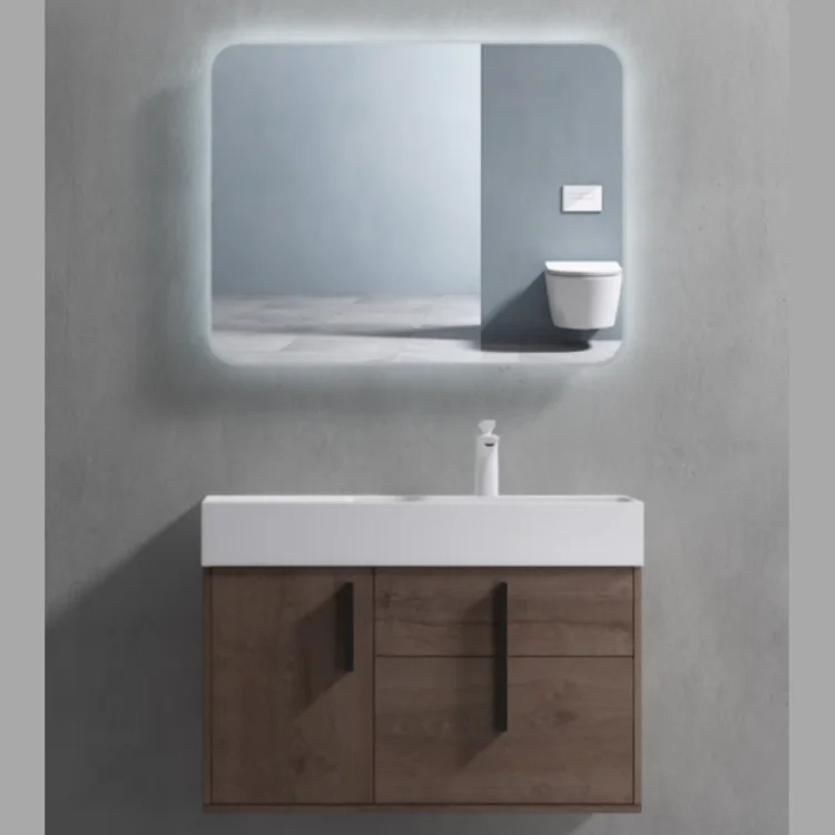 Hotel Customized Wholesale Waterproof Washroom Vanity Bathroom Cabinets Modern Bathroom Vanity With Smart Mirror