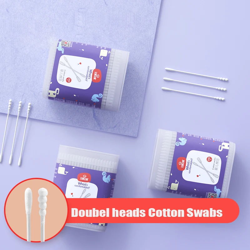 Double-headed Cotton Buds Make up Cotton Swabs Baby Swab Reusable