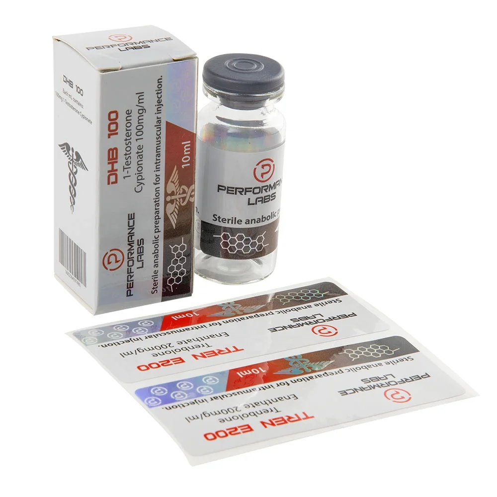 Top quality 10ml steroid injection vial label and box