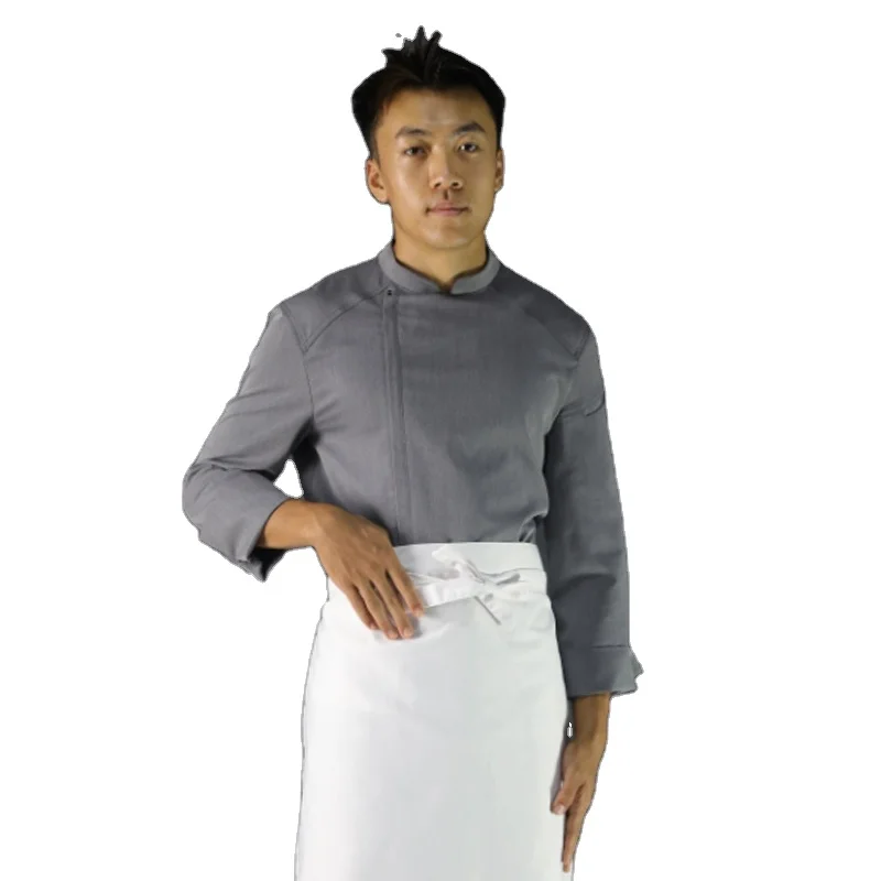 CHECKEDOUT New Restaurant & bar Long Sleeve Uniforms Comfortable Breathable Kitchen Chef Catering Uniform