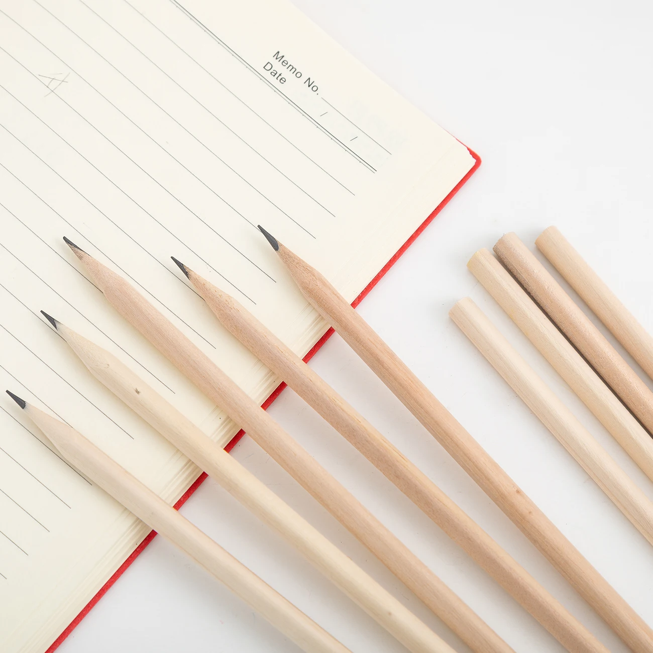 Promotion Custom logo printed Black wooden Multi-color pencil HB Pencil with Eraser