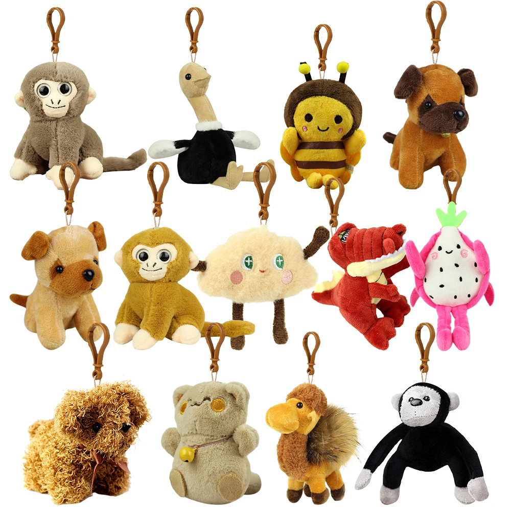 Wholesale 10cm Plush Animal Love Doll Plush Keychain Custom Doll Plush Dog Doll for Baby Plush Stuffed Toys