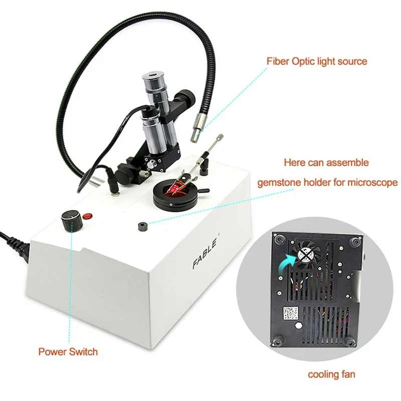 Prism Spectroscope With Directly Readable Wavelength Scale (400-700nm) Slit Gemstone Spectrometer Gemological Testing Tools