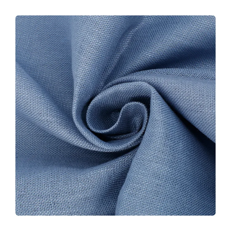 Factory Hot Selling High-quality 100% Linen Yarn Plain Fabric