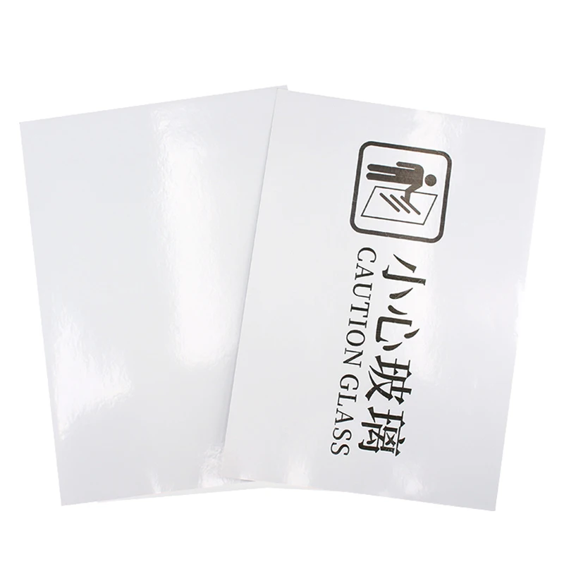 A4 Waterproof Inkjet Stickers Paper Full Sheet PVC PET Custom Printable Clear Self-Adhesive Transparent Vinyl Label Printer