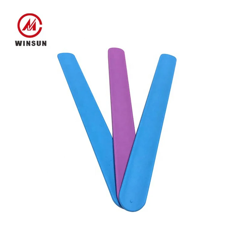 Custom Logo Silicone Slap Band, Colorful Rubber Silicone Ruler Slap Bracelet