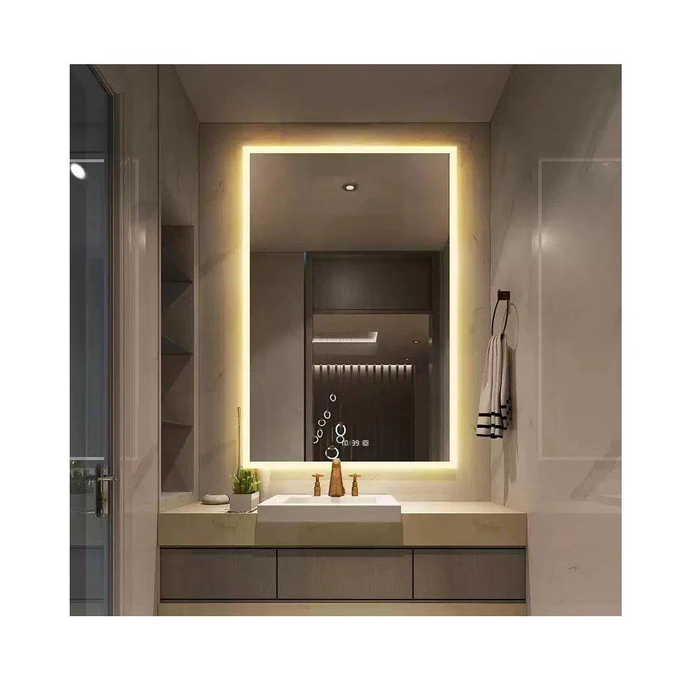 High quality  and low price led light touch wall mirror with CE Certificate