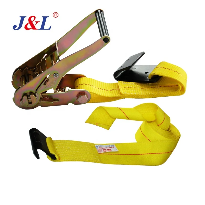 JULI American standard cheap ratchet straps flat hook 1T~10T tie down belt used in lashing transportation