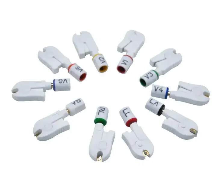 EKG Adapter for 4.00mm Adapter Clip Connector AHA IEC ecg accessories 14pcs/set